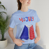 Patriotic Red, White and Blue Sweater T-shirt for the 4th of July Short Sleeve T-Shirt