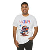 Cool Patriotic Little Bird on the 4th of July Short Sleeve T-Shirt