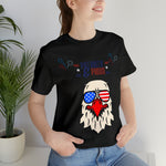 Patriotic and Proud Eagle 4th of July Short Sleeve T-Shirt