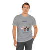 Adorable Patriotic Bunnies Celebrating the 4th of July Short Sleeve T-Shirt