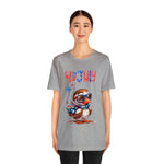 Cool Patriotic Little Bird on the 4th of July Short Sleeve T-Shirt