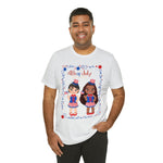 Celebrating 4th of July Patriotic Girls Short Sleeve T-Shirt