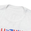 Home of the Brave Patriotic Gnome 4th of July Short Sleeve T-Shirt