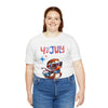 Cool Patriotic Little Bird on the 4th of July Short Sleeve T-Shirt