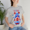 Patriotic Gnome Celebrating the 4th of July Short Sleeve T-Shirt