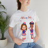 Celebrate With Us Patriotic Girls 4th of July Short Sleeve T-Shirt