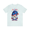 Home of the Brave Patriotic Gnome 4th of July Short Sleeve T-Shirt