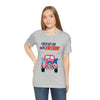 Fired Up for Freedom Gnomes and Trucks 4th of July Short Sleeve T-Shirt